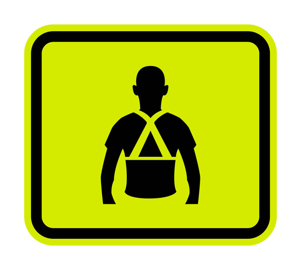 Use o sinal do símbolo do apoio traseiro isolar no fundo branco, ilustração do vetor EPS.10  - Vetor, Imagem