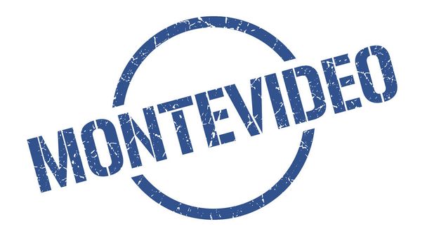 Montevideo stamp. Montevideo grunge round isolated sign - Vektor, obrázek