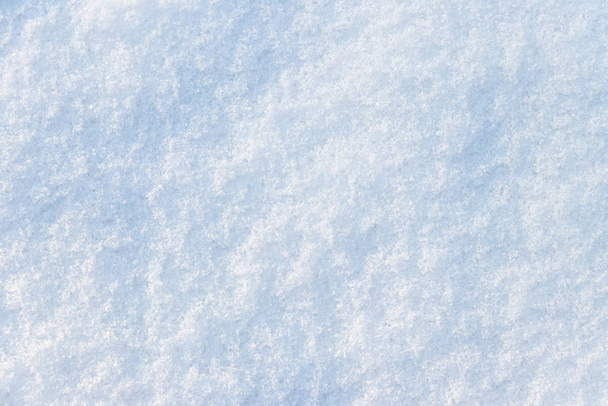 Texture de la neige blanche. Fond d'hiver - Photo, image