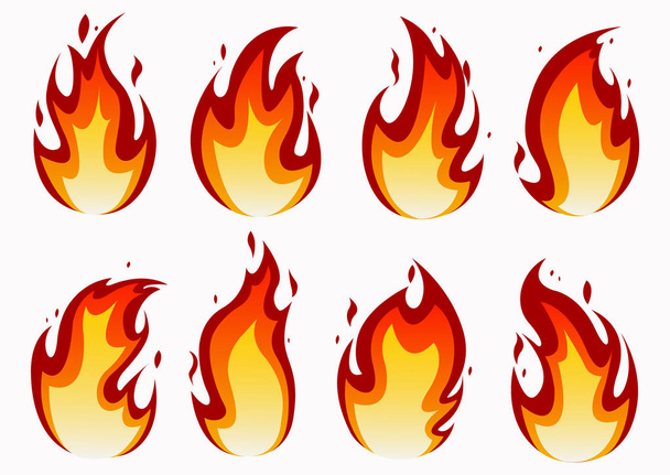 Ogień Płomienie Se - Wektor, obraz
