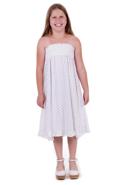 Full length of smiling young girl standing and looking at you - Photo, Image