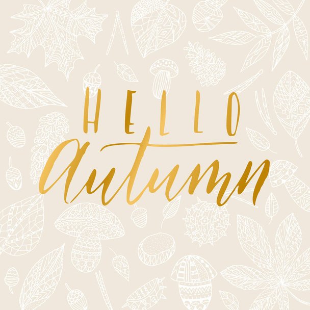 Hello autumn. - Vector, Image