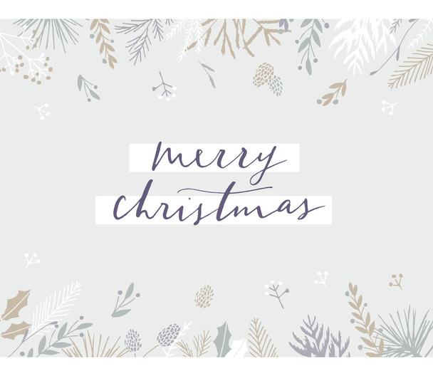 Christmas greeting card. - Vector, afbeelding