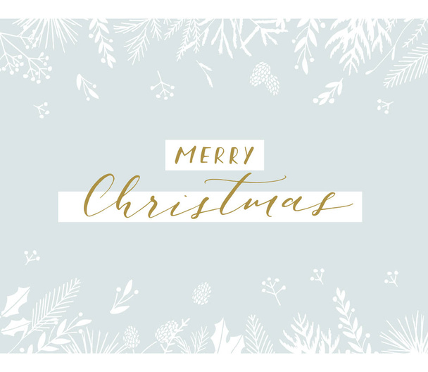 Christmas greeting card. - Vetor, Imagem