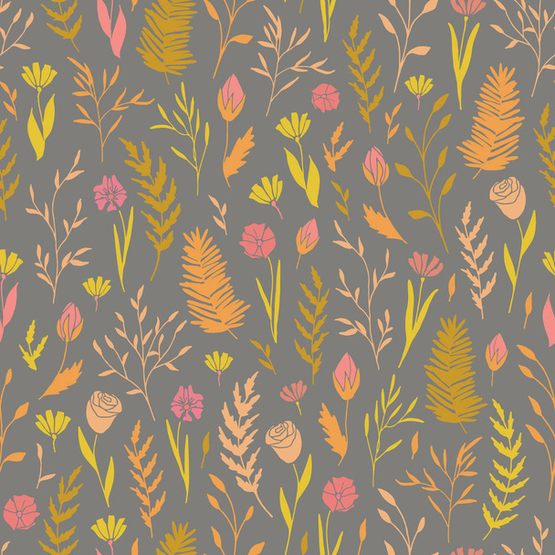 Seamless floral pattern. - Vetor, Imagem