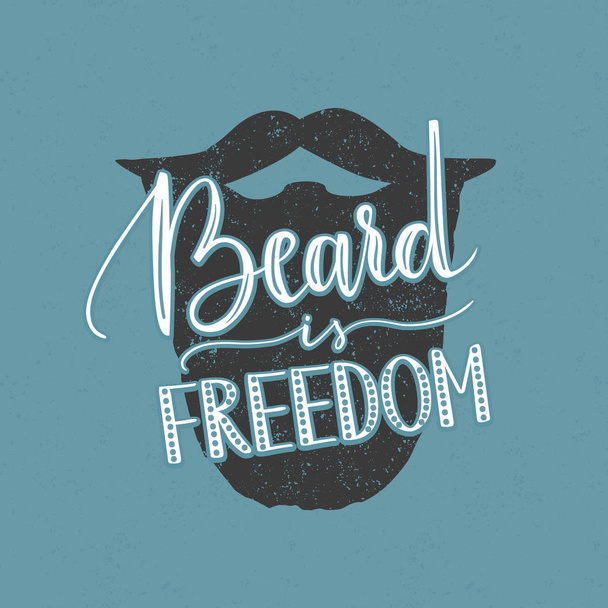 Beard quote. - Вектор,изображение