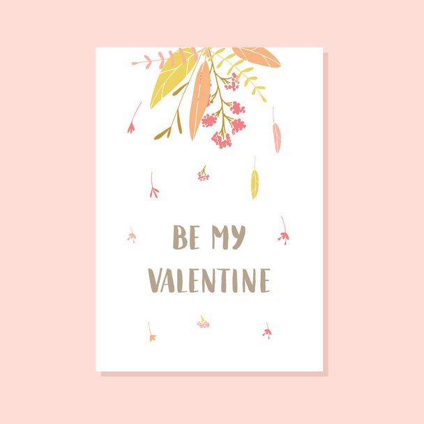 Valentines day card. - Vetor, Imagem