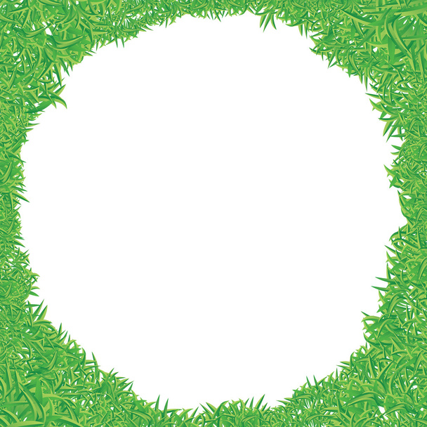 πράσινο γρασίδι πλαίσιο - Διάνυσμα, εικόνα