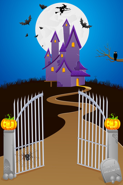 Halloween Background - Vector, afbeelding