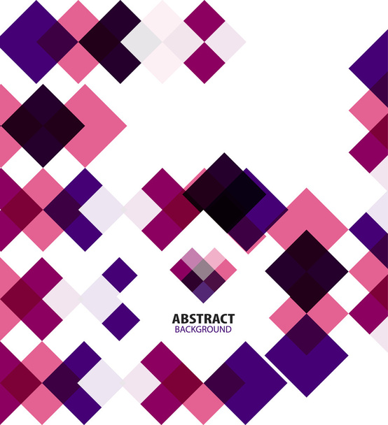 紫色の正方形の抽象的な幾何学模様 - ベクター画像