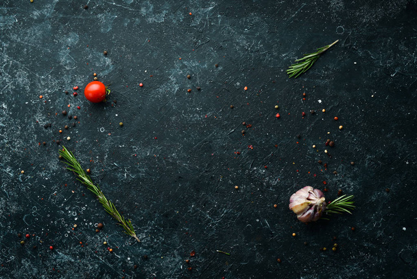Cooking banner. Spices and ingredients. - Foto, immagini