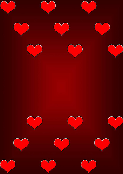 Abstract, simple background with hearts - Photo, Image