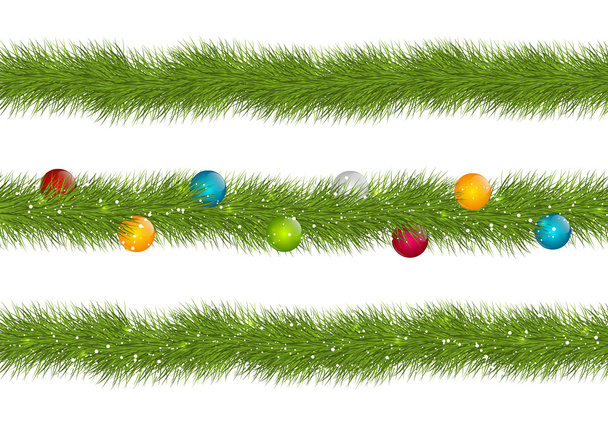 Christmas borders - Vector, Image