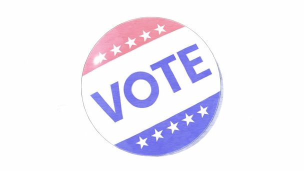 Концепция выборов в США Голосование США 3D рендеринг
 - Фото, изображение