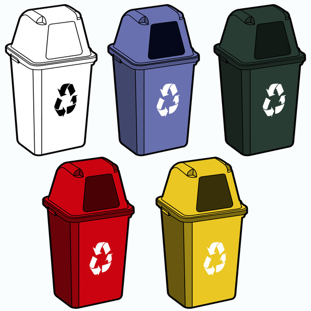 リサイクルの大箱のベクトル - ベクター画像