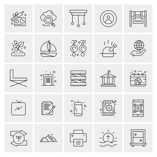 set of universal creative icons, simply vector Illustrations for web and mobile apps and projects  - Vetor, Imagem
