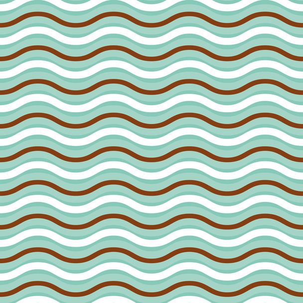 Geometric wave seamless pattern background - ベクター画像