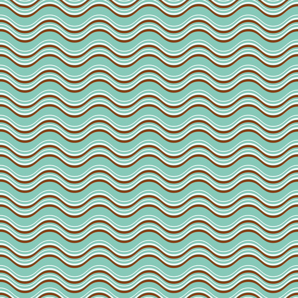 Geometric wave seamless pattern background - Vector, Image