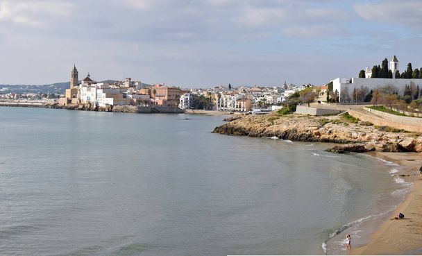 Τοπία της Sitges, Βαρκελώνη Ισπανία - Φωτογραφία, εικόνα
