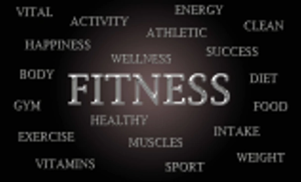 Fitness word cloud - Photo, Image