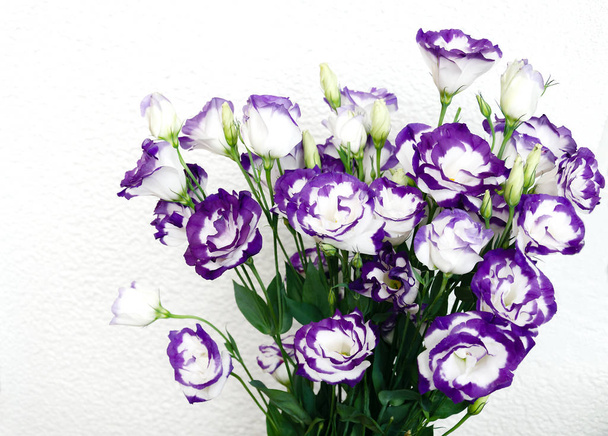 μπουκέτο από όμορφα άνθη ευστώματος  - Φωτογραφία, εικόνα