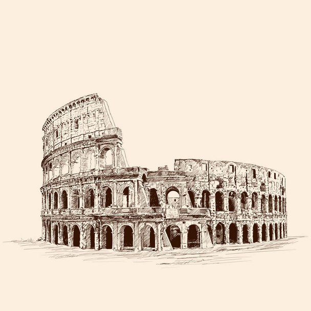 Colosseum in Italië. - Vector, afbeelding