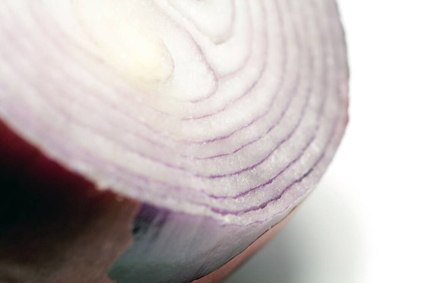 Close up shot of a red onion - Photo, Image