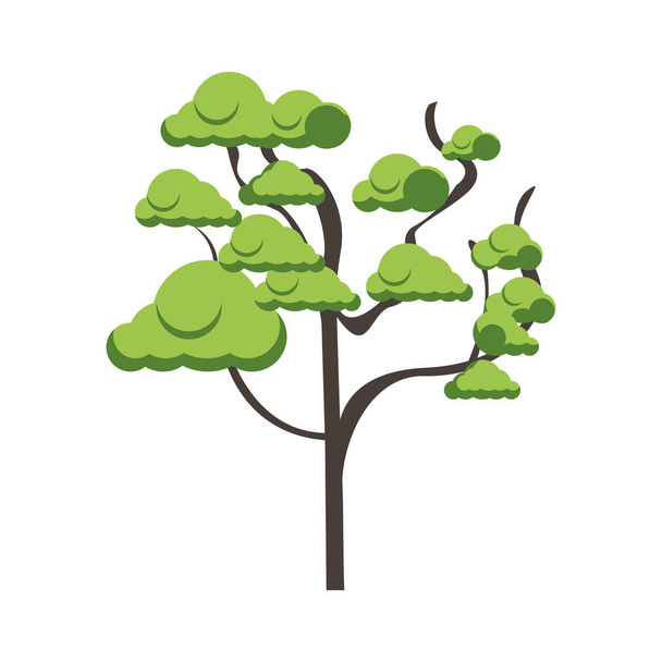 obrázek ploché ikony stromu - Vektor, obrázek