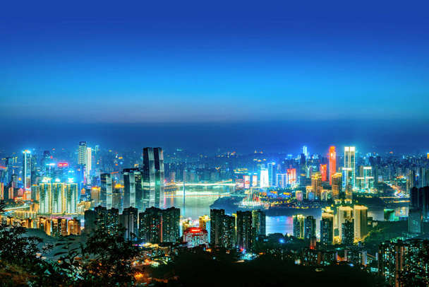 Scena nocy Chongqing - Zdjęcie, obraz