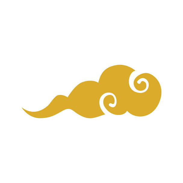 estilo de nube chino aislado icono
 - Vector, Imagen