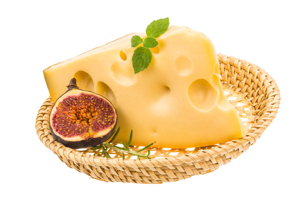 Maasdam juusto viikunalla
 - Valokuva, kuva
