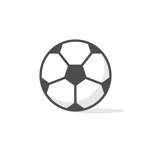vector illustratie sport bal voetbal plat pictogram ontwerp - Vector, afbeelding