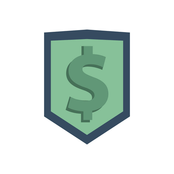 scudo con icona simbolo dollaro
 - Vettoriali, immagini