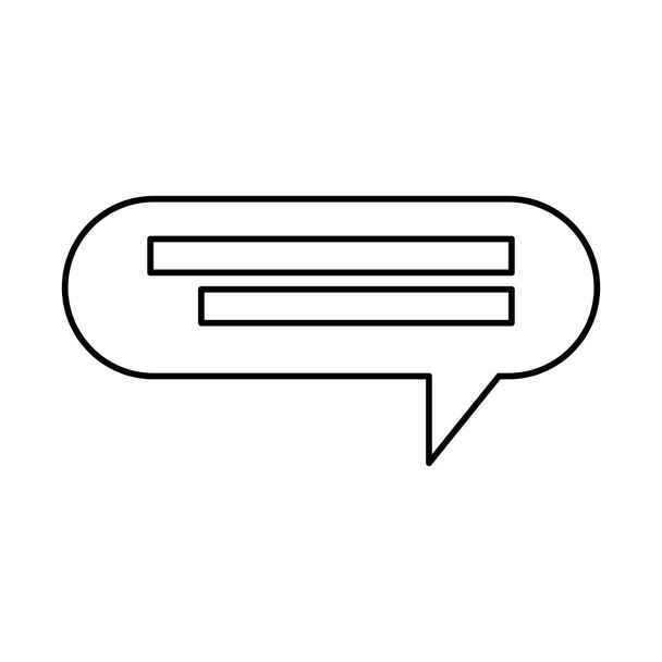 geïsoleerde pictogram van spraak zeepbel communicatie - Vector, afbeelding