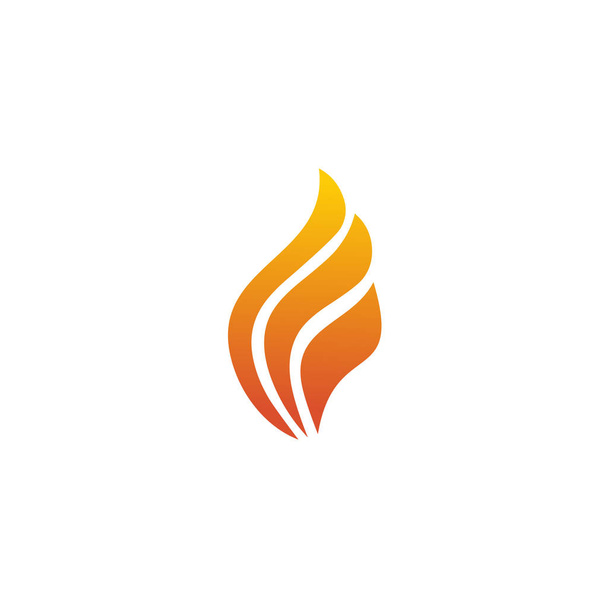 Alev simgesi logo tasarım şablonunu ateşle - Vektör, Görsel