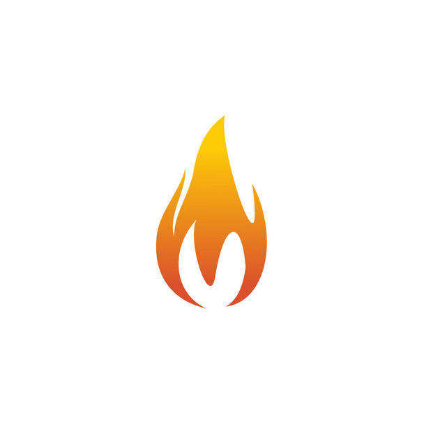 Fire flame icon logo design vector template - ベクター画像