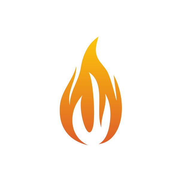 Szablon wektora projektu logo pożaru - Wektor, obraz