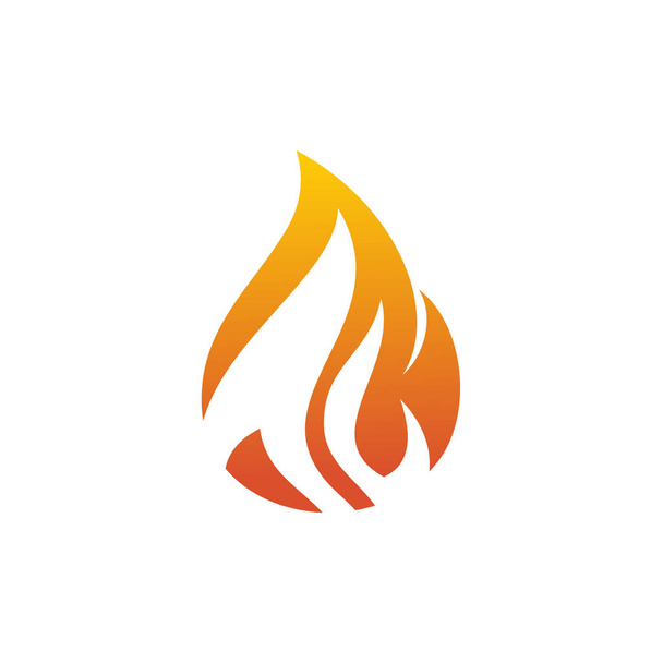 Tűz logó ikon design vektor sablon - Vektor, kép