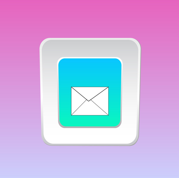 E-mail web buttons. - Vetor, Imagem