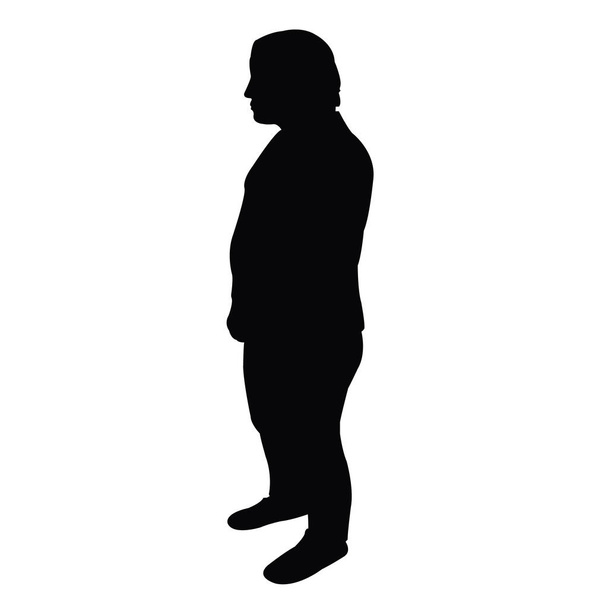 a woman body silhouette vector - Vector, Image