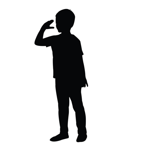 un vettore silhouette corpo ragazzo - Vettoriali, immagini