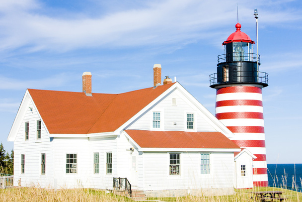 Lighthouse in Maine - Photo, Image