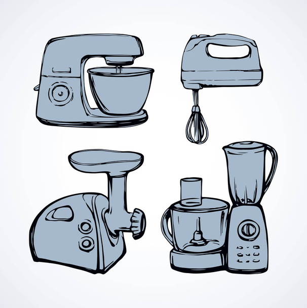 Hand manual mixer kitchenware accessory Royalty Free Vector