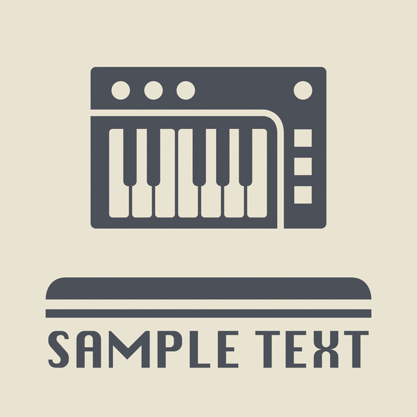 Musical instrument icon or sign, vector illustration - ベクター画像