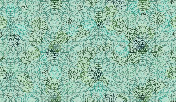 patrón vectorial sin costuras con plantas suculentas en tonos pálidos de verde
 - Vector, imagen