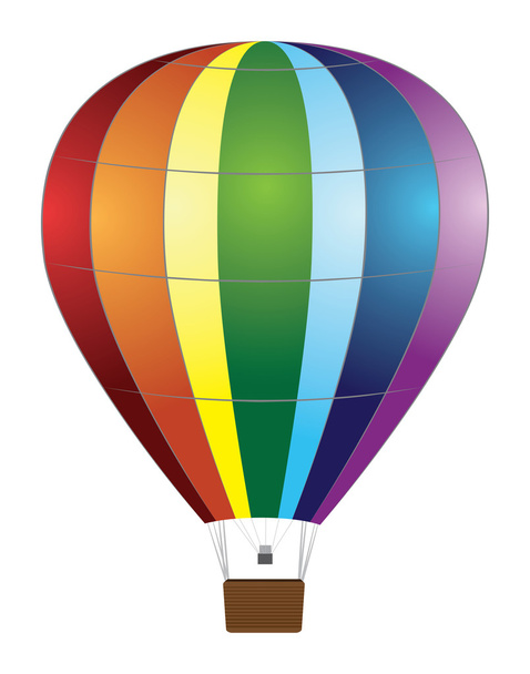 Colorful air balloon - Vector, Image