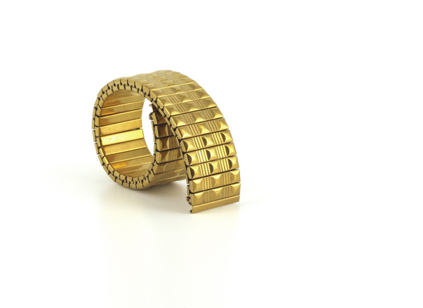 Gold bracelet for watch - Photo, Image