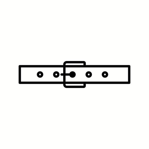 Unique Belt Vector Line Icon - Vector, Image