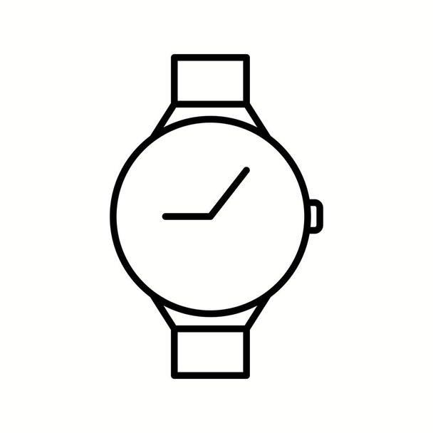 Unique Casual Watch Vector Line Icon - Vektor, kép