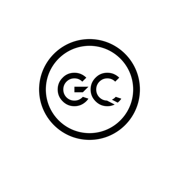 Anfangsbuchstabe gc verknüpftes Logo. gc Buchstabentyp Logo Design Vektor-Vorlage. abstrakte Buchstaben gc Logo Design - Vektor, Bild
